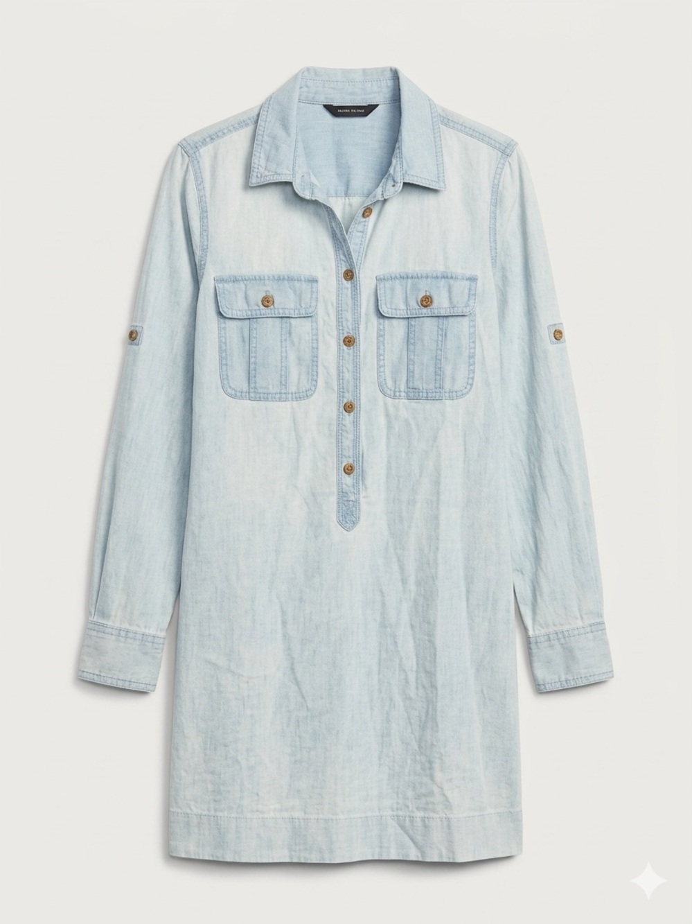 J.Crew Washed Denim Mini Dress - Size XS